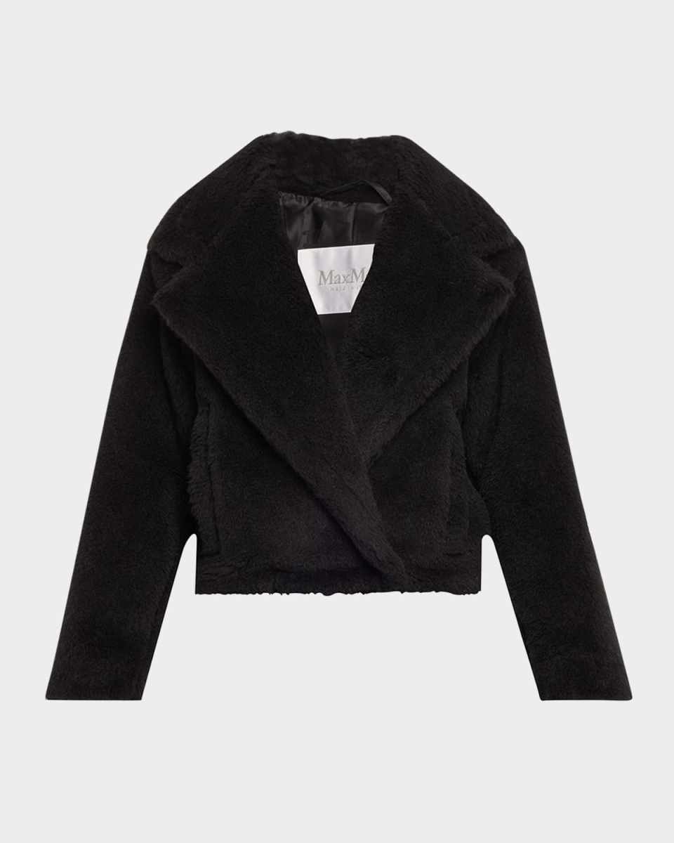 Oggeri Short Alpaca Wool Teddy Coat